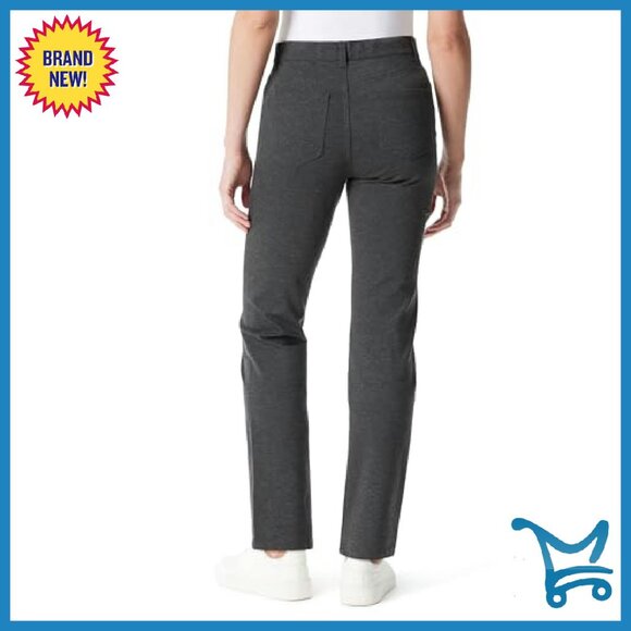High Rise Knit Pants with Pockets, 31" Inseam, Stretch Fabric - Picture 4 of 4